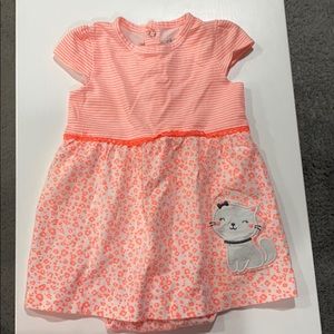Baby Onesie Dress Coral